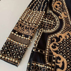 Pearl Perfection-Embellished Blazer Dress