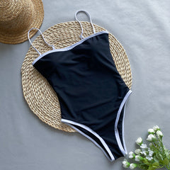 Amarante Patchwork One-Piece Swimsuit.