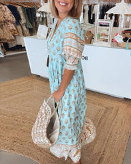 Bohemian Tiered Maxi Dress