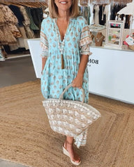 Bohemian Tiered Maxi Dress