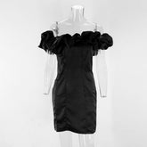 Cyprus Puff Shoulder Dress