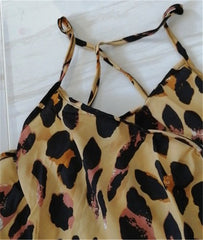 Leopard Print Sling Dress