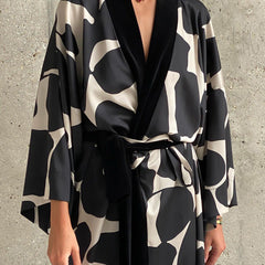 Sakura Printed Wrap Dress