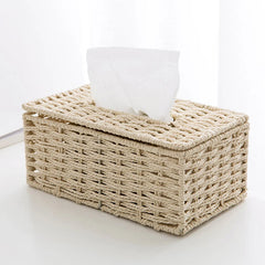 Boho Bliss Handwoven Tissue Box