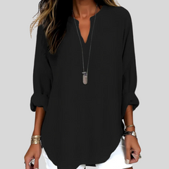 Classic Long Sleeve V-Neck Top