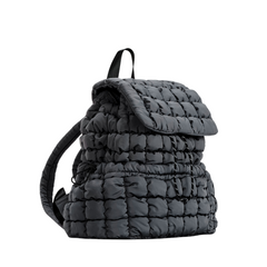 Velvet Quilted Backpack