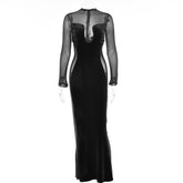 Koko Sheer Ruched Maxi Dress