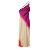 Skylar Tie-Dye Asymmetric Midi Dress