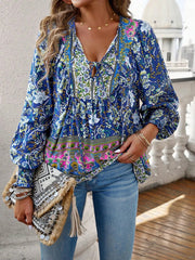 Boho Floral Blouse