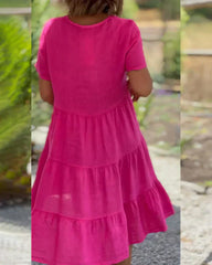 Casual Summer V-neck Dress
