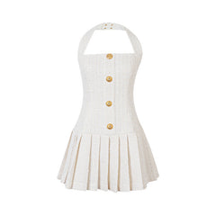 Violette Camisole Halter A-Line Mini Dress