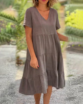 Casual Summer V-neck Dress