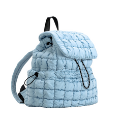 Velvet Quilted Backpack