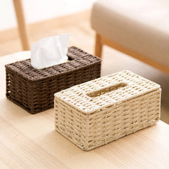 Boho Bliss Handwoven Tissue Box