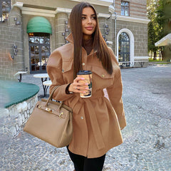 Lilah - Belted Wool Shacket