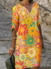 Colorful Floral Dress