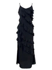 Rosalina Chiffon Ruffle Maxi Dress