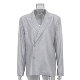 SPARKLE GLITTER SANTORINI BLAZER SILVER