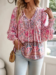 Boho Floral Blouse