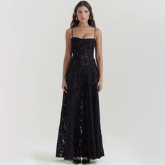 Aurora Embellished Lamé Gown