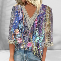 Boho V-neck Blouse