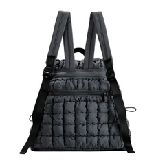 Velvet Quilted Backpack