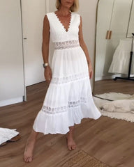 Lace V-Neck Cami Dress