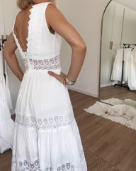 Lace V-Neck Cami Dress