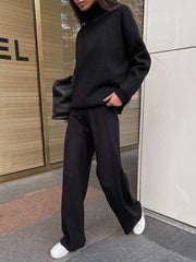 Oversized Turtleneck Sweatshirt & Pants set