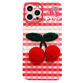 Cherry Crochet iPhone Case