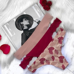 Sophie Seamless Thongs - Cherry Blossom