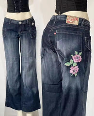 Sassy Rosette Denim