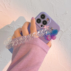 Holographic Butterfly Chain iPhone Case