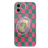 I Miss You Checkered iPhone Case