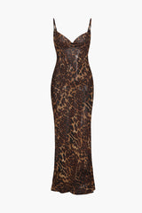 Zara BacklessLeopard Print Dress