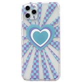 Indie Heart Checkered iPhone Case