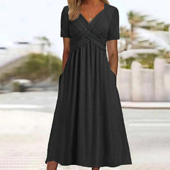 Casual Elegance Midi Dress