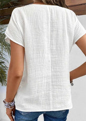 Stylish Top with Collar and Buttons