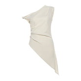 Karla Off-the-Shoulder Asymmetric Longline Tank