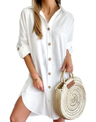 Button-Up Shirt Dress