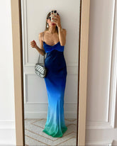 Alessandra Ombre Slip Dress