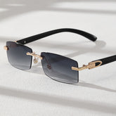 Rimless Retroview Sunglasses