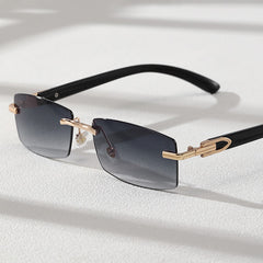 Rimless Retroview Sunglasses