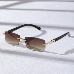 Rimless Retroview Sunglasses