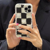 Smiley Checkered iPhone Case