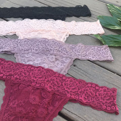 Bethany Thong Set - Burgundy
