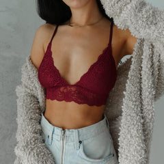 Michelle Bralette - Burgundy