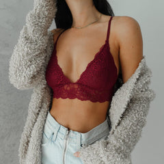Michelle Bralette - Burgundy