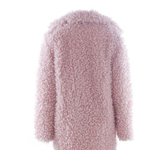 Pink Teddy Faux Fur Coat