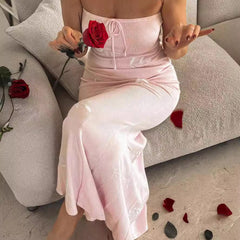 Rosalie Strapless Rose Embroidered Maxi Dress